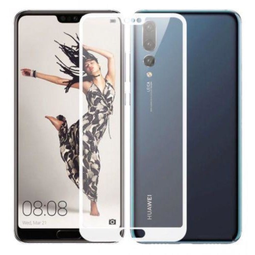 Película de vidro 5D para Huawei P20 Lite Branco